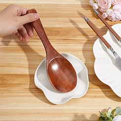 陶器の食器置き  台所用品ホルダー  スプーン用  取鍋  トング  ホワイト  120~130x120~130x32.5mm&nbsp;AJEW-GF0014-61
