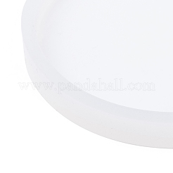 DIYシリコンモールド  レジン型  粘土工芸の金型ツール  フラットラウンド  ホワイト  87x10mm&nbsp;AJEW-F030-03C