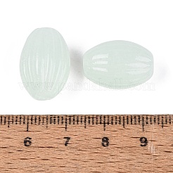 手作りのリブ付きランプワークビーズ  オーバル  甘露  19~20x12.5~14mm  穴：1.5~2.5mm&nbsp;LAMP-N042-01C