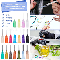 144Pcs 18 Styles PP Plastic Needles&nbsp;FIND-BC0014-20