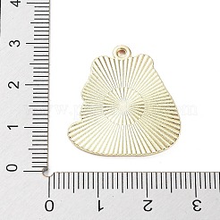合金エナメルチャーム  パンダチャーム  ゴールドカラー  26x24x1.5mm  穴：1.5mm&nbsp;ENAM-P253-01A-G