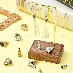 50Pcs 5 Styles Apetalous Alloy Bead Cone&nbsp;FIND-YW0006-39
