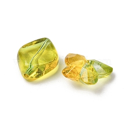 Two Tone Transparent Acrylic Beads&nbsp;OACR-Z041-11