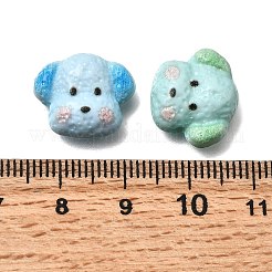 不透明なアクリルビーズ  犬  ミックスカラー  13.5x16x6mm  穴：1.8mm&nbsp;OACR-P033-04