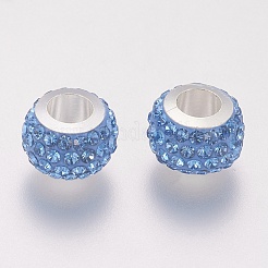 Rondelle Polymer Clay European Beads&nbsp;FIND-U001-01V
