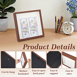 4Pcs Plywood Money Box Photo Frames&nbsp;ODIS-WA0001-16A
