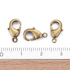 真鍮カニカン  オウムトリガークラスプ  カドミウムフリー＆ニッケルフリー＆鉛フリー  アンティークブロンズ  12x7x3mm  穴：1mm&nbsp;KK-902-AB-NF