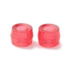 透明プラスチックビーズ  バレル  ミックスカラー  6.3x4.5mm  穴：2.7mm  約4500個/500g&nbsp;KY-C013-04
