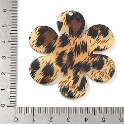 アクリルパーツ  笑顔のチャーム  モカシン  55x50x4mm  穴：2mm&nbsp;LS-OACR-U007-01C