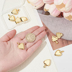 8Pcs Brass Locket Pendants&nbsp;KK-ME0001-61