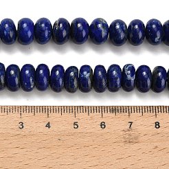 Natural Lapis Lazuli Beads Strands&nbsp;G-H329-B02-6x10mm
