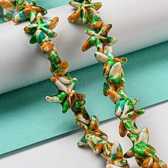 Spray Painted Synthetic Turquoise Beads Strands&nbsp;X-G-E617-A01-02