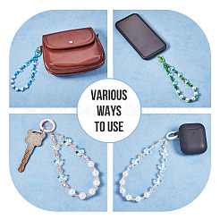 Resin Beads Mobile Straps&nbsp;AJEW-TAC0006-10B