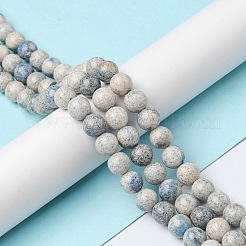 Natural K2 Stone/Raindrop Azurite Beads Strands&nbsp;G-C029-01B