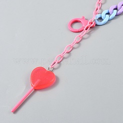 Acrylic Two Layers Chain Belts&nbsp;AJEW-WH20007-62B