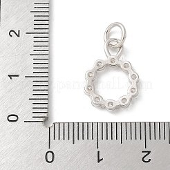 S925 スターリングシルバー マイクロパヴェ キュービックジルコニア ペンダント  銀  16.5x12x2mm&nbsp;LS-STER-H115-02A-S