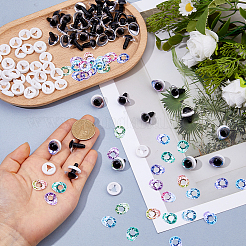 1 Bag Plastic Safety Craft Eye Sets&nbsp;DIY-FH0010-70C