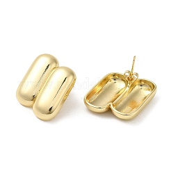 Rack Plating Brass Stud Earrings&nbsp;EJEW-Q786-03G