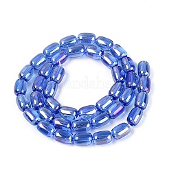 Electroplate Transparent Glass Beads Strands&nbsp;EGLA-Q132-03B-A04