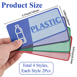 2Bags Rectangle Self-Adhesive Guide Label Stickers&nbsp;AJEW-SP0006-19
