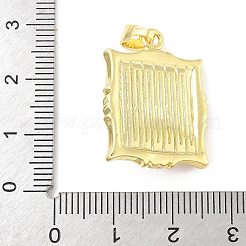 Brass Enamel Pendants&nbsp;KK-Z101-09G-D01