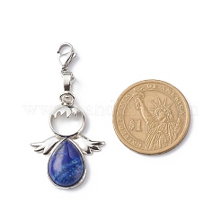 Gemstone Angel Pendant Decoration&nbsp;HJEW-JM00767