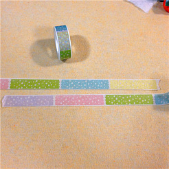 Polka Dot Pattern DIY Scrapbook Decorative Paper Tapes&nbsp;DIY-A002-KK1522