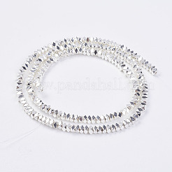 Non-magnetic Synthetic Hematite Beads Strands&nbsp;G-P262-31-2x3mm-S