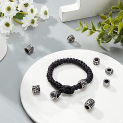 10 Style 304 Stainless Steel European Beads&nbsp;STAS-NB0001-09AS