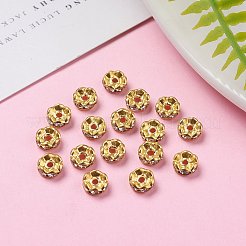 Iron Crystal Rhinestone Spacer Beads&nbsp;RB-A007-6MM-G