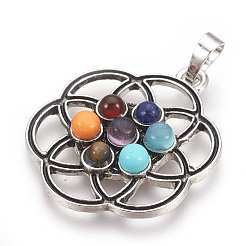 Natural & Synthetic Gemstone Pendants&nbsp;KK-F756-05