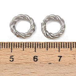 304ステンレススチールリンクリング  クイックリンクコネクター  ツイストリング  ステンレス鋼色  10x3mm  内径：6mm&nbsp;STAS-C154-04D-P