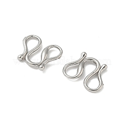 304ステンレススチールSフック留め具  ステンレス鋼色  10x12.5x2mm&nbsp;STAS-L300-003A-P
