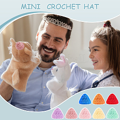 24Pcs 8 Colors Handmade Wool Woven Hat Decoration&nbsp;AJEW-FG0003-34B
