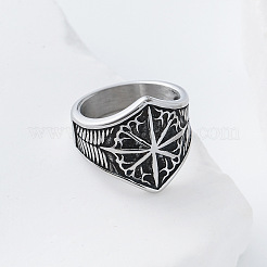 Eight-Point Star 304 Stainless Steel Finger Rings&nbsp;UT4019-4