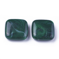アクリルビーズ  天然石風  菱形  ミックスカラー  23x23.5x7mm  穴：1.8mm  約216個/500g&nbsp;OACR-T007-10-M