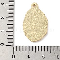 亜鉛合金エナメルペンダント  ゴールドカラー  オーバルチャーム  パープル  29x17x2mm  穴：3mm&nbsp;LS-ENAM-Z013-01C-01