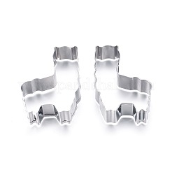変色しにくい304ステンレススチール製クッキーカッター  クッキー型  DIYビスケットベーキングツール  ラマ/アルパカ  ステンレス鋼色  72x53mm&nbsp;DIY-E012-08