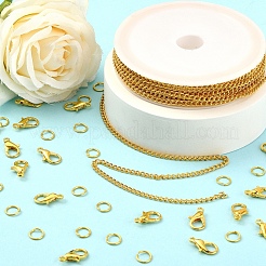 DIY Chains Bracelet Necklace Making Kit&nbsp;DIY-YW0005-82G