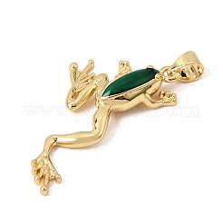 Brass Enamel Pendants&nbsp;KK-CBAA41C-11G