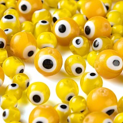 3 Strands 3 Style Handmade Evil Eye Lampwork Round Bead Strands&nbsp;LAMP-LS0001-12G