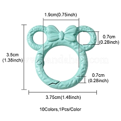 10Pcs Spray Painted Alloy Spring Gate Rings&nbsp;FIND-YW0001-59