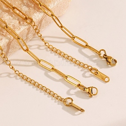 Stainless Steel Paperclip Chains Necklaces for Women&nbsp;LS-PW-WG32A9D-01