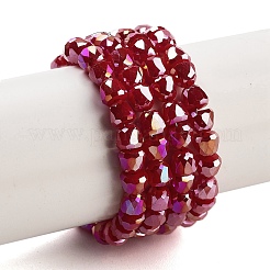 Electroplate Glass Beads Strands&nbsp;EGLA-D030-P4mm-B03