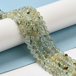 天然石プレナイトビーズ連売り  ラウンド  6~7mm  穴：0.8mm  約62~65個/連  15.3インチ&nbsp;LS-G-S333-6mm-032