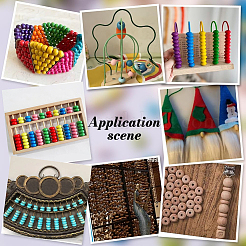 600Pcs 12 Colors Wood Beads&nbsp;WOOD-PH0003-86