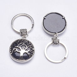 Synthetic Blue Goldstone Keychain&nbsp;KEYC-G043-C03