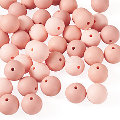 45Pcs 3 Colors Round Silicone Focal Beads&nbsp;SIL-TAD0001-01F