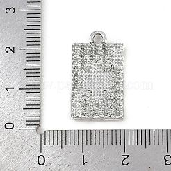 合金エナメルチャーム  ラインストーン付き  スペードのエースの魅力  プラチナ  22.5x12.5x2mm  穴：2mm&nbsp;FIND-F013-02P