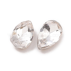 Glass Rhinestone Cabochons&nbsp;GGLA-P002-08C-01
